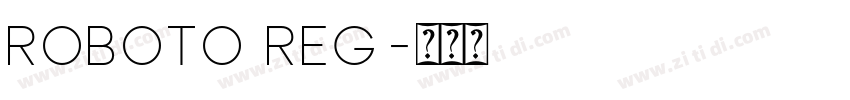 roboto reg字体转换